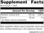 Source Naturals Vitamin B-2 Riboflavin 100 mg Supports Energy Production - 100 Tablets