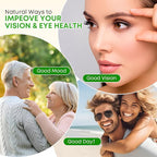Lutein 20 mg with Zeaxanthin Gummies, Lutein and Zeaxanthin Supplements with Eye Vitamins C, E, Bilberry for Eye Health - 60Cts