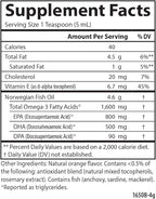 Carlson - The Very Finest Fish Oil, 1600 mg Omega-3s, Liquid Fish Oil Supplement, Norwegian Fish Oil, Wild-Caught, Sustainably Sourced Fish Oil Liquid, Orange, 6.7 Fl Oz