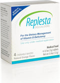 Replesta 50,000 IU Vitamin D3 Cholecalciferol, for Vitamin D Deficiency, Once-Weekly Chewable Wafer, Non-GMO, Natural Orange Flavor, 4 Count (Pack of 1)