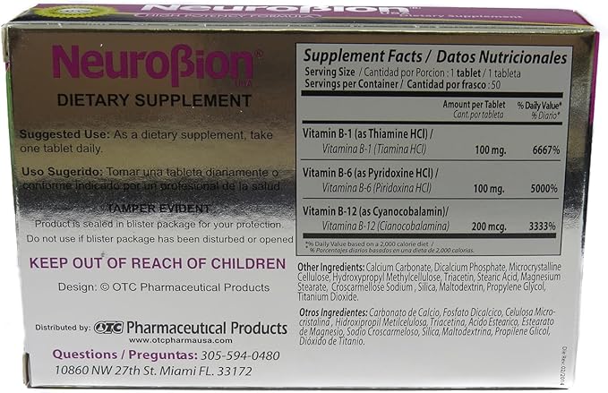 Neurobion Classic 20 Tablets Vitamin B Energy Booster - Formula Clasica