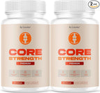 (2 Pack) Core Strength - Official Core Strength Premium Capsules All Natural Ingredients Advanced Formula Daily Pills Overall Health & Wellness Support Vitamin Reviews, 120 Capsules for 2 Months
