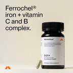 Momentous Iron+ with Vitamin C & Vitamin B Complex - Ferrochel Iron Capsules for Foundational Health Support - NSF Certified for Sport - Gluten-Free - 60 Servings