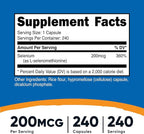 Nutricost Selenium 200mcg, 240 Veggie Caps (3 Bottles) - Non-GMO, Gluten Free L-Selenomethionine …