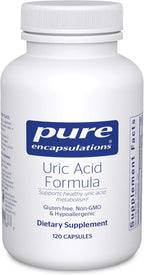 Pure Encapsulations - Uric Acid Formula - Hypoallergenic Supplement with Vitamins and Herbal Extracts to Support Healthy Uric Acid Metabolism - 120 Capsules