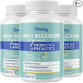 Probiotics for Women and Men, 300 Billion CFU 24 Strains Probiotics + 15 Organic Herbs Prebiotics Blend, Shelf Stable Gut Health Supplement for Digestive Immune & Whole-Body Health, 6 Month Supply