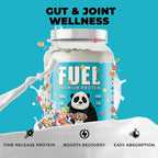 Underground Bio Labs Panda Fuel Premium Protein Whey,Hydrolyzed Collagen,Casein,Probiotics, Enzymes, Keto Friendly,Time Release, 25 Servings (2.5 Pound, Fruity Cereal)