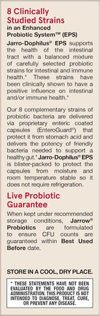 Jarrow Formulas Probiotics for Women and Men Digestive Health - Probiotic Nutritional Supplements, Gut Health, 25 Billion CFU, 30 Capsules, 30 Day Supply