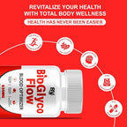BioGlyco Flow Advanced Daily Multivitamin Health Support and All Natural Wellness Supplement Formula, BioGlyco Flow Premium Health and Wellness Support Formula Supplement (1 Pack - 60 Capsules)