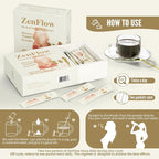 ZenFlow, PMS and Menstrual Support Supplement, Traditional Chinese Herbal Formula, Promote Healthy Uterus, Promote Urogenital Function, Women's Health, (128 Packets - 4 Boxes) (4)
