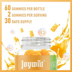 Vitamin B2 Gummies | Riboflavin 400mg | B2 Vitamin 400mg Chewable for Adults and Kids, Migraine Relief & Energy and Nervous System Support, Non GMO, Vegan - 120 Counts