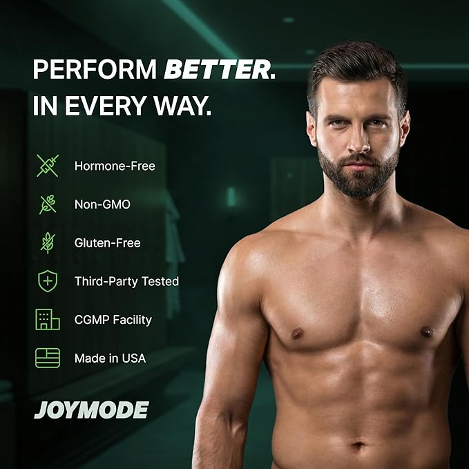 JOYMODE Testosterone Support Complex (180ct) - Natural Supplement for Men w/Ashwagandha, DIM, Magnesium, Zinc & Boron - Pack of 2
