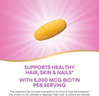 Nature's Way Biotin Forte, Supports Healthy Hair and Skin*, Energy and Nerve Function*, 60 Tablets