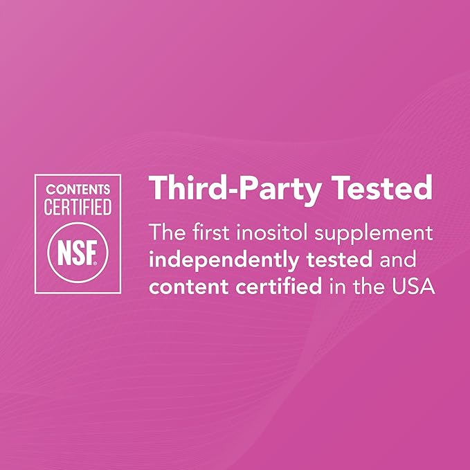 Theralogix Ovasitol Inositol Powder - 90-Day Supply - Myo-Inositol & D-Chiro Inositol for Hormone Balance & Ovarian Function Support* - NSF Certified - 400 g (180 Servings)