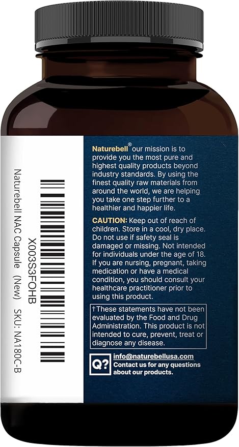 2 Pack NAC Supplement (N-Acetyl Cysteine) with Quercetin, 1,200mg Per Serving, 480 Capsules | Double Strength Antioxidant Support for Immune, Liver, & Lung Health – Non-GMO
