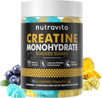Nutravita NSF Certified Creatine Gummy - Creatine Monohydrate Gummies for Men & Women-5g of Creatine Monohydrate per Serving - Sugar Free,Vegan,Blueberry Pineapple Flavor, 120 Count