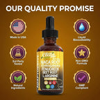 Clean Nutra Organic Maca Root Liquid Drops with Ashwagandha, Fenugreek, Beet Root and L-Arginine Liquid Multivitamin for Women and Men - Adapto Drive