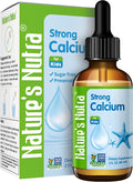 Nature's Nutra Strong Calcium, Plus MenaQ7 K2, Premium Liquid Calcium for Baby, Infant and Children, Natural Flavor, Non-GMO, Kosher, 2 Fl. Oz (60ml)