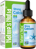 Nature's Nutra Strong Calcium, Plus MenaQ7 K2, Premium Liquid Calcium for Baby, Infant and Children, Natural Flavor, Non-GMO, Kosher, 2 Fl. Oz (60ml)
