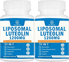 1200MG Liposomal Luteolin Supplement - Maximum Absorption, Antioxidant Boost for The Brain 120 Capsules