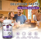 120 Gummies Sambucus Elderberry Gummies - Immune Support for Adults and kids 4+ 5 in 1 with Vitamin C, Zinc, Yeast β-glucan, Probiotics Complex, Nature Elderberry Supplement, Non-GMO, Gluten Free