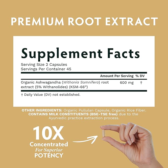 TRIBE ORGANICS Balance Duo - KSM-66 Ashwagandha 120ct + Turmeric Curcumin C3 Complex 120ct