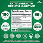 Zazzee Organic Nettle Leaf and French Maritime Pine Bark Extract Capsules | 20:1 Stinging Nettle Extract Plus French Pine Bark | Prostate Support Bundle