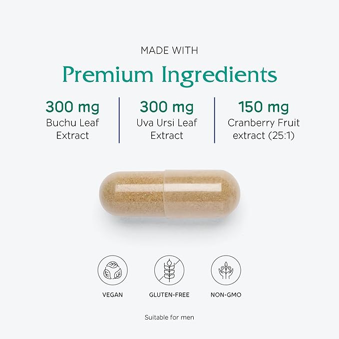 Vitanica Cranstat Extra, Urinary Tract Support, Vegan, 60 Capsules