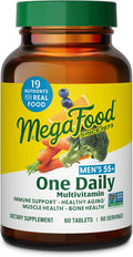 MegaFood Multivitamin for Men 55+ One Daily Mens Multivitamins, Methylated B12, Vitamin D3, C & Zinc - Healthy Aging, Bone & Muscle Health & Immune Support - Vegetarian - 60 Tablets