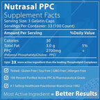 Nutrasal PhosChol PPC Polyenyl PhosphatidylCholine Choline Supplement 900mg 300 Gelatin Capsules