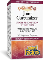 CurcuminRich Joint Curcumizer by Natural Factors, Support Healthy Joints, Heart and Natural Inflammatory Response with White Willow, 60 capsules (30 servings)