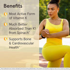 Jarrow Formulas MK-7 180 mcg - Bioactive Form of Vitamin K2-30 Servings (Softgels) - for Bone & Cardiovascular Health - Vitamin K2 MK-7 Dietary Supplement - Gluten-Free