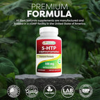 Best Naturals 2 Packs 5-HTP (5-hydroxytryptophan) 100 mg 120 Capsules
