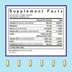 Doctor's Recipes Ultra B Complex Vitamins for Women and Men, with Methylated B12 1000mcg, B6, B1, Folic Acid, for Energy Metabolism, Nerve & Mood Support, Vegan, 60 Capsules, 30 Day Supply