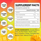 Potassium Citrate Gummies, High Potassium Supplement Gummies 1200mg for Adults & Kids, Support Leg Cramps & Muscle Health, Vegan, Mango Flavor 60 Count