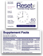 ResetIF, 7 Electrolytes, Methyl B12 & Methly Folate, Green Tea & Green Coffee Extracts, B Complex, Zinc, 72 Trace Minerals