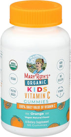 MARYRUTH'S Kids Vitamin C Gummies | Supplement for Immune Support & Overall Health | Vitamin C for Kids Ages 4+ | USDA Organic | Vegan | Non-GMO | 60 Servings