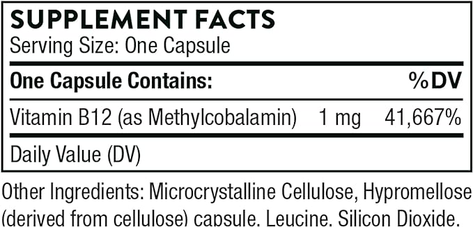 THORNE - 5-MTHF & Vitamin B12 Bundle - Cardiovascular & Nerve Support - 60 Servings