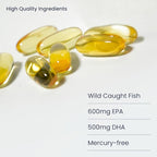 Omega Pure Plus: Omega-3 Fish Oil Supplement. Mercury Free. Triple Strength. Supports Heart Health, Cognitive Health, and Immune Health.