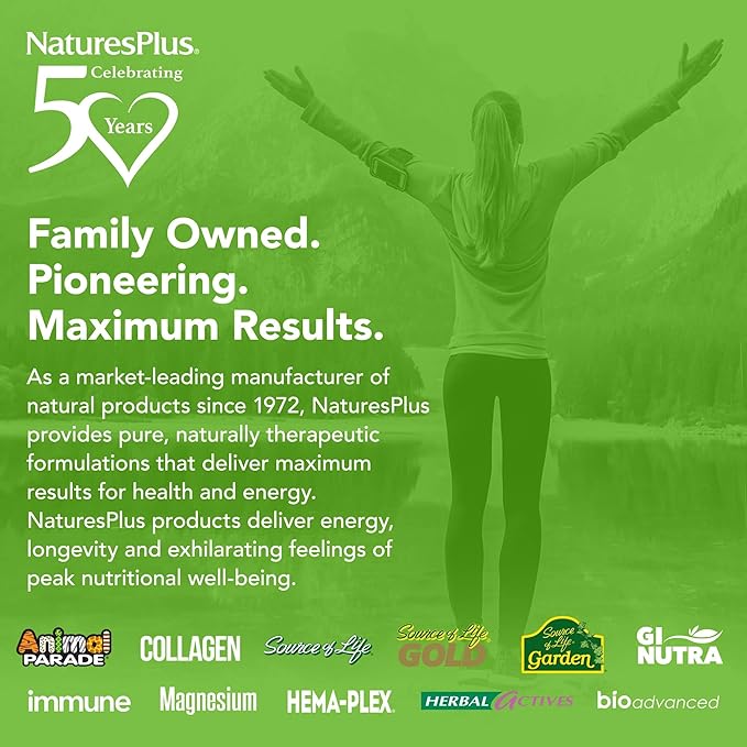 NaturesPlus GI Natural Total Digestive Wellness - 90 Bi-Layered Tablets - with L-Glutamine, Probiotics, Prebiotics & Enzymes - Gluten Free - 30 Servings