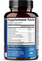 Glucosamine Chondroitin MSM Complex - 3X Strength Joint Support Supplement with Glucosamine Sulfate, Turmeric, Boswellia - For Cartilage, Mobility & Flexibility - Bottled in USA - 60 Capsules