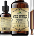 HERBALICIOUS Milk Thistle Extract - All-Natural Cleanse and Detox Supplement for Liver Support, Immune System Boost and Skin Health - Silymarin Nutritional Supplement - 2 fl Oz