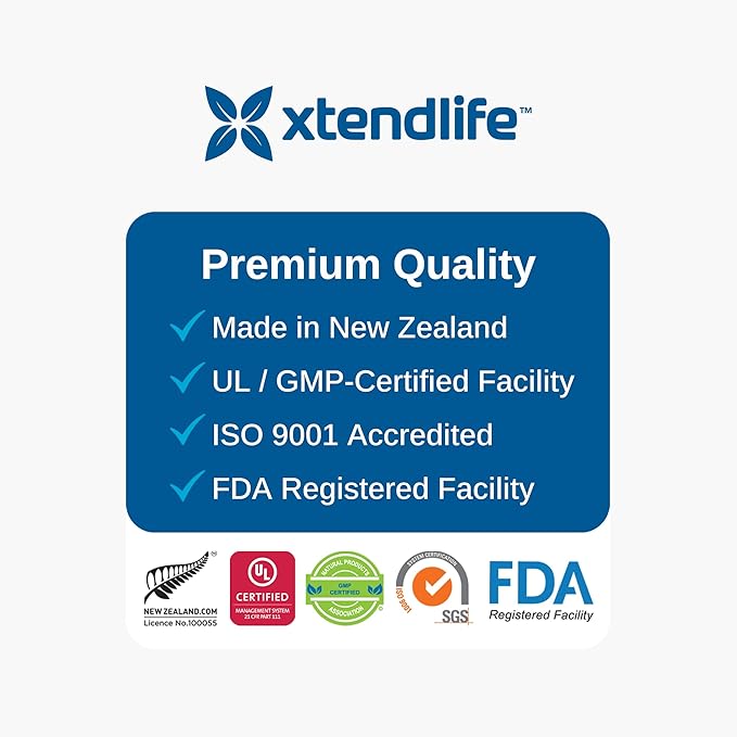 Xtendlife Xtend-Quinol CoQ10 Supplement for Heart Health, Cellular Energy, and Aging Health - Ubiquinol and GG for CoEnzyme Q10 Production - 60 Day Supply