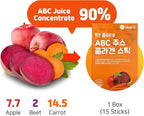 ABC Juice Collagen Jelly Stick 20g * 15 Stick 1,600mg Low Molecular Fish Collagen