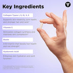 Vital Vitamins Multi Collagen Plus Capsules (2-Pack) - with Biotin, Hyaluronic Acid, Vitamin C - Type I, II, III, V, X Peptides - Collagen Supplements for Men & Women - Hair, Skin, Nails Complex