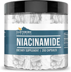 Earthborn Elements Niacinamide (Vitamin B3), Capsules, No Magnesium Fillers, No Flush