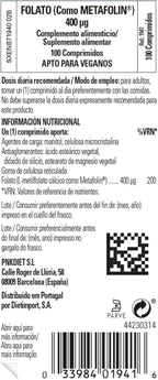 Solgar Folate 666 MCG DFE (Metafolin 400 MCG)