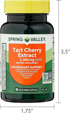 SUREFECT Spring Valley Tart Cherry Extract Capsules - 1,200mg, Antioxidant Support, 90 Count Organizer