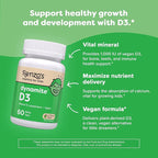 Renzo's Dynamite Vitamin D3, Dissolving Kids Vitamin D3, 60 Sugar-Free Melty Tabs, Lil’ Green Apple Flavored