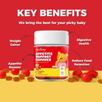 Nature's Key Appetite Booster Gummies for Children, Promote Eating Desire & Healthy Weight, 60 Count Pack